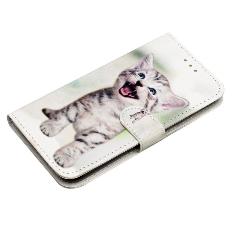 Folio Deksel Samsung Galaxy S24 Ultra 5g Thong Cat Beskyttelse Deksel