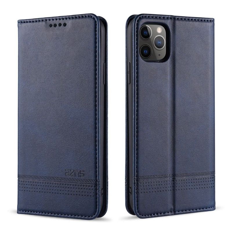 Folio Deksel Til iPhone 12 Pro Max Azns Deluxe Leather Effect