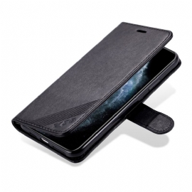 Folio Deksel Til iPhone 12 Pro Max Azns Retro Leather Effect