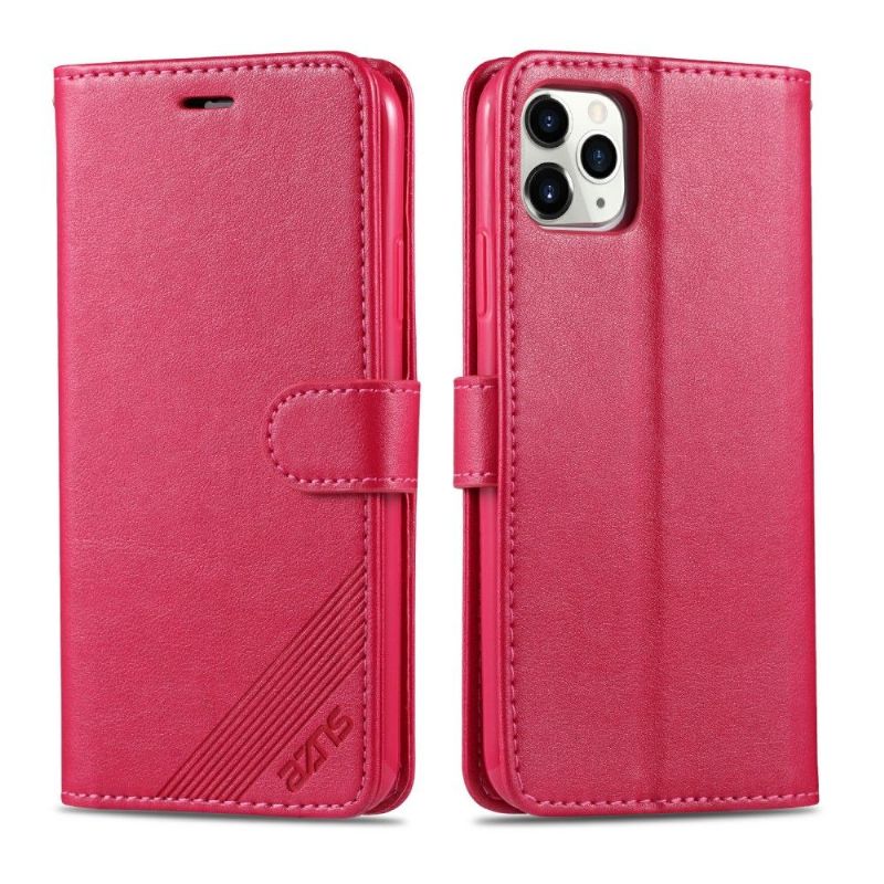 Folio Deksel Til iPhone 12 Pro Max Azns Retro Leather Effect