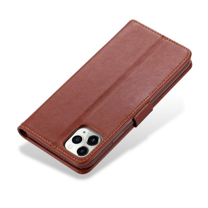 Folio Deksel Til iPhone 12 Pro Max Azns Retro Leather Effect