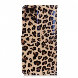 Folio Deksel Til iPhone 12 Pro Max Leopard