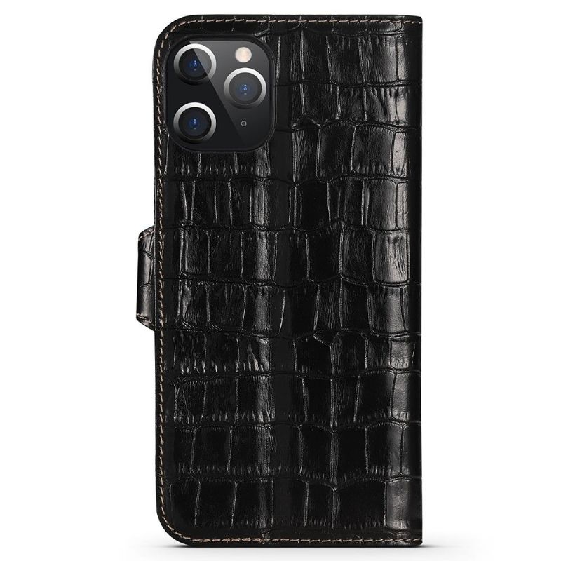 Lærdeksel Til iPhone 12 Pro Max Croc Look Leather