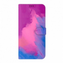 Folio Deksel Til Oppo A54 5G / A74 5G Akvarell