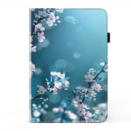 Case Etui Samsung Galaxy Tab S9 Fe Mobildeksel Plommeblomster