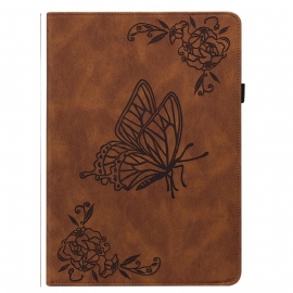 Case Etui Samsung Galaxy Tab S9 Fe Mobildeksel Sommerfugler Og Blomster