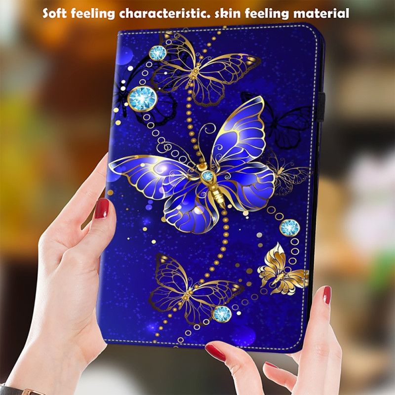 Etui Samsung Galaxy Tab S9 Fe Diamantsommerfugler