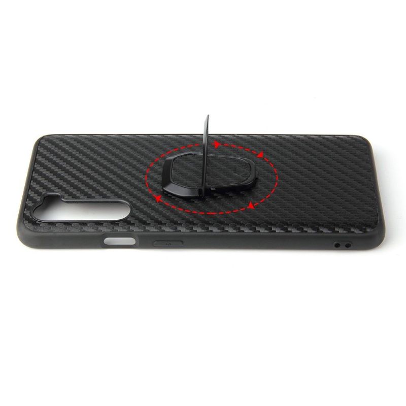 Deksel Til OnePlus Nord Karbonfiber Med Magnetisk Holder