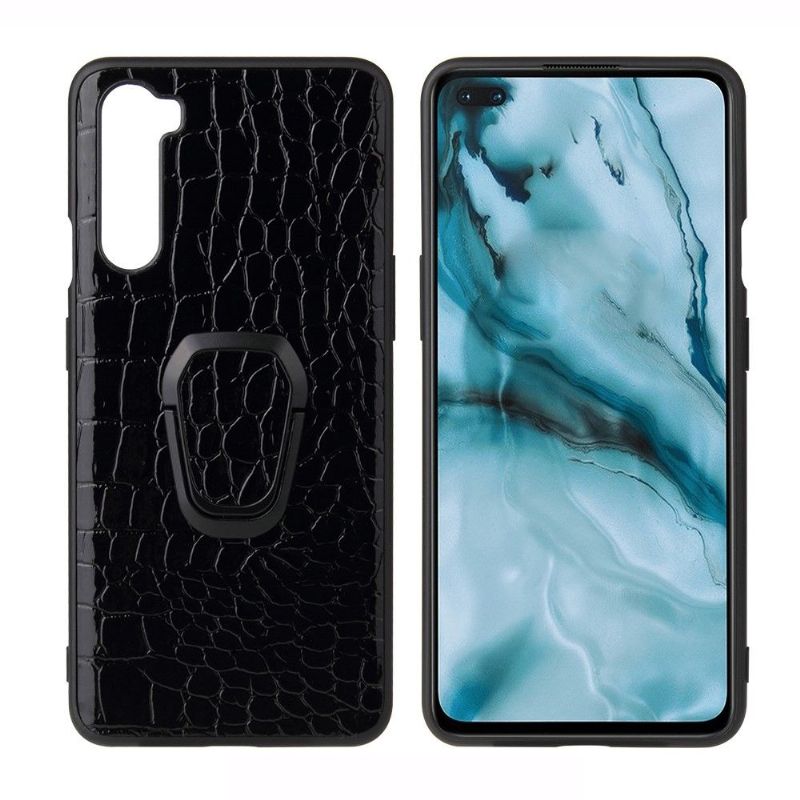 Deksel Til OnePlus Nord Originalitet Croc-effekt Med Magnetisk Holder