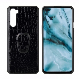 Deksel Til OnePlus Nord Originalitet Croc-effekt Med Magnetisk Holder