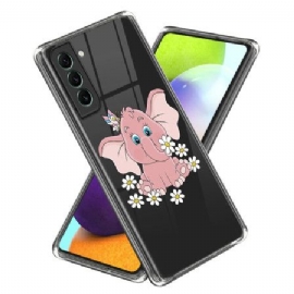 Deksel Samsung Galaxy S24 Plus 5g Mobildeksel Rosa Elefant