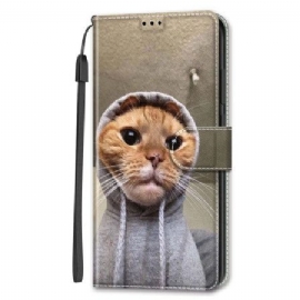 Folio Deksel Samsung Galaxy S24 Plus 5g Yo Cat Med Stropp Beskyttelse Deksel