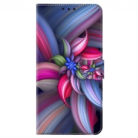 Folio Deksel Til Samsung Galaxy S24 Plus 5g Fargerike Blomster