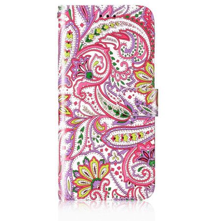 Lærdeksel Folio Deksel Samsung Galaxy S24 Plus 5g Blomsterremdesign