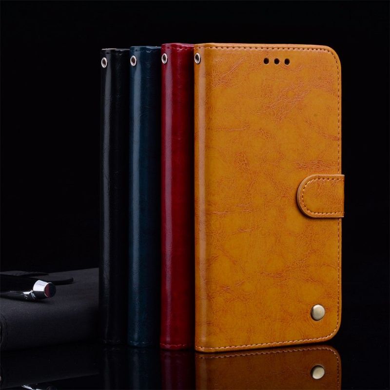 Etui Til Samsung Galaxy S20 Anti-fall Deluxe Vintage Skinneffekt