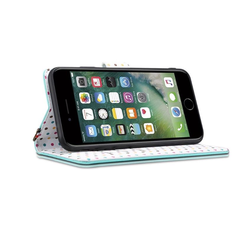 Case Til iPhone 8 Plus / 7 Plus Vintage Polka Prikker