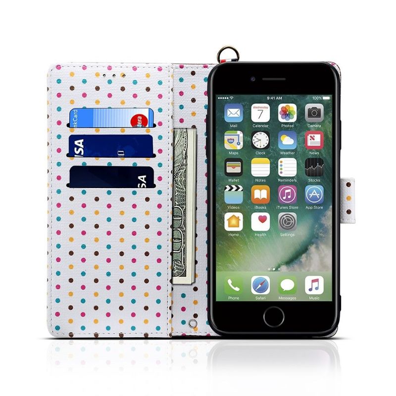 Case Til iPhone 8 Plus / 7 Plus Vintage Polka Prikker