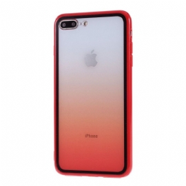 Deksel Til iPhone 8 Plus / 7 Plus Anti-fall Gjennomsiktig Gradient