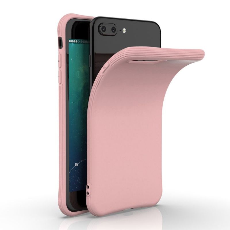 Deksel Til iPhone 8 Plus / 7 Plus Hvit Silikon