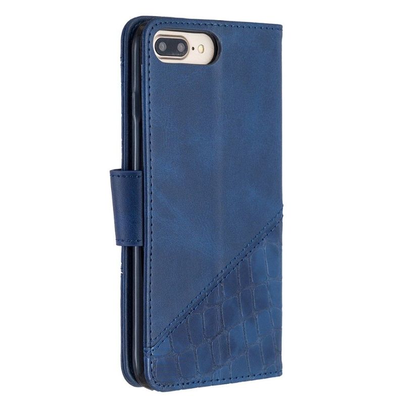 Folio Deksel Til iPhone 8 Plus / 7 Plus Anti-fall Croc Aspect Leather Effect