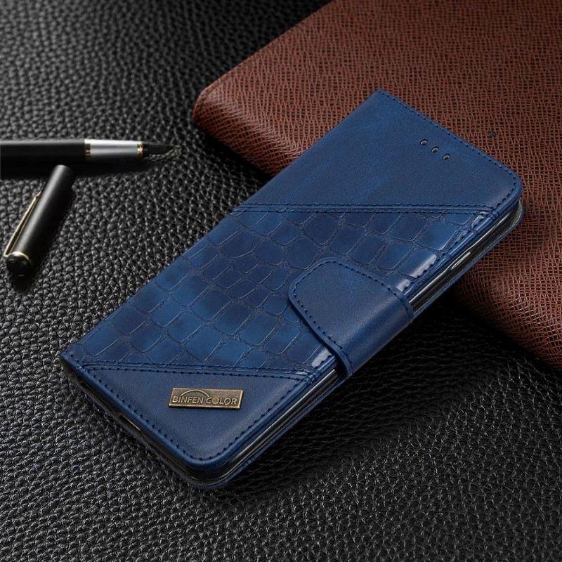 Folio Deksel Til iPhone 8 Plus / 7 Plus Anti-fall Croc Aspect Leather Effect