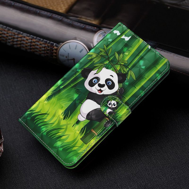 Folio Deksel Google Pixel 8 Bambus Panda Med Stropp