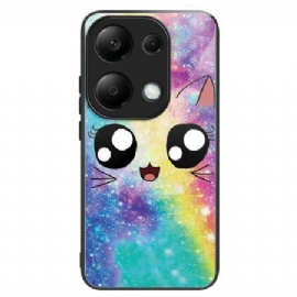 Deksel Xiaomi Redmi Note 13 Pro 4g Herdet Glass Rainbow Cat Beskyttelse Deksel