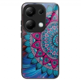 Deksel Xiaomi Redmi Note 13 Pro 4g Mandala Herdet Glass