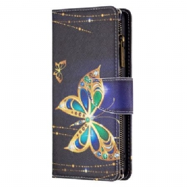 Folio Deksel Xiaomi Redmi Note 13 Pro 4g Strass Sommerfugllommebok Med Stropp