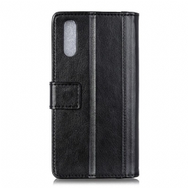 Case Til Sony Xperia L4 Folio Deksel Premium Med Nagler