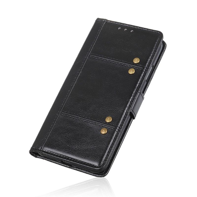 Case Til Sony Xperia L4 Folio Deksel Premium Med Nagler