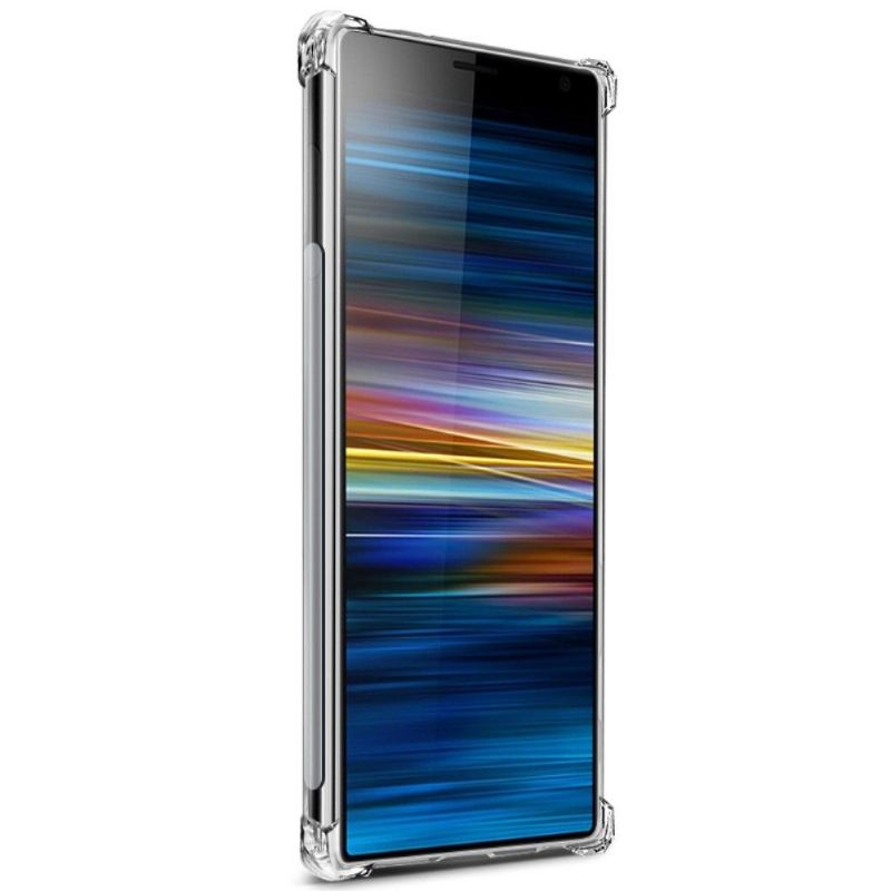 Deksel Til Sony Xperia 10 Gjennomsiktig + Beskyttende Film