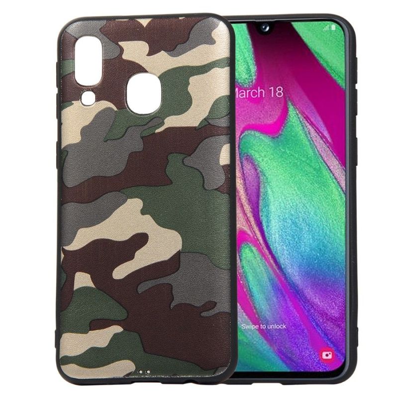 Deksel Til Samsung Galaxy A40 Militær Camo Gel