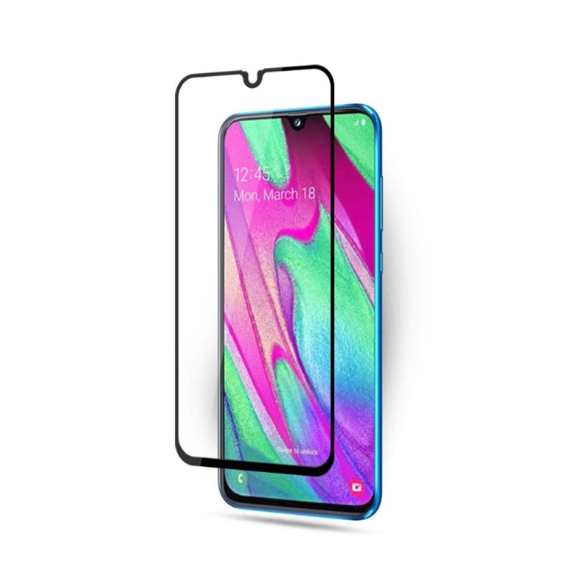 Samsung Galaxy A40 - Skjermbeskytter I Herdet Glass I Full Størrelse - Svart