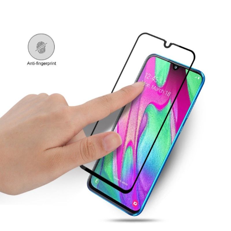 Samsung Galaxy A40 - Skjermbeskytter I Herdet Glass I Full Størrelse - Svart