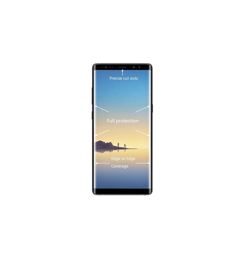 Samsung Galaxy Note 8 Skjermbeskytter I Herdet Glass I Full Størrelse