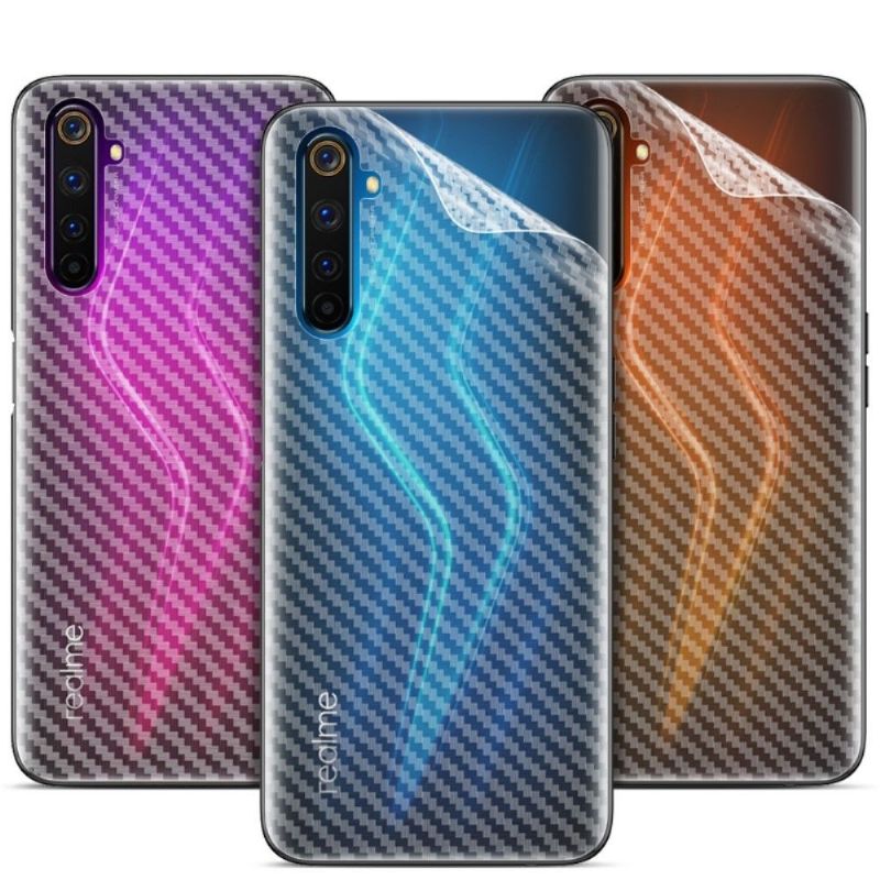 Carbon Bakre Films For Realme 6 Pro (2 Deler)