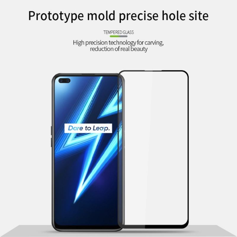 Realme 6 Pro Skjermbeskytter I Herdet Glass I Full Størrelse