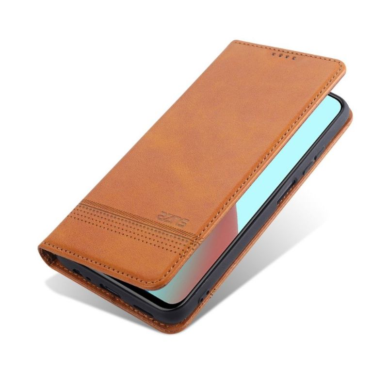 Etui Til Xiaomi Redmi Note 9T Folio Deksel Azns Kunstskinn