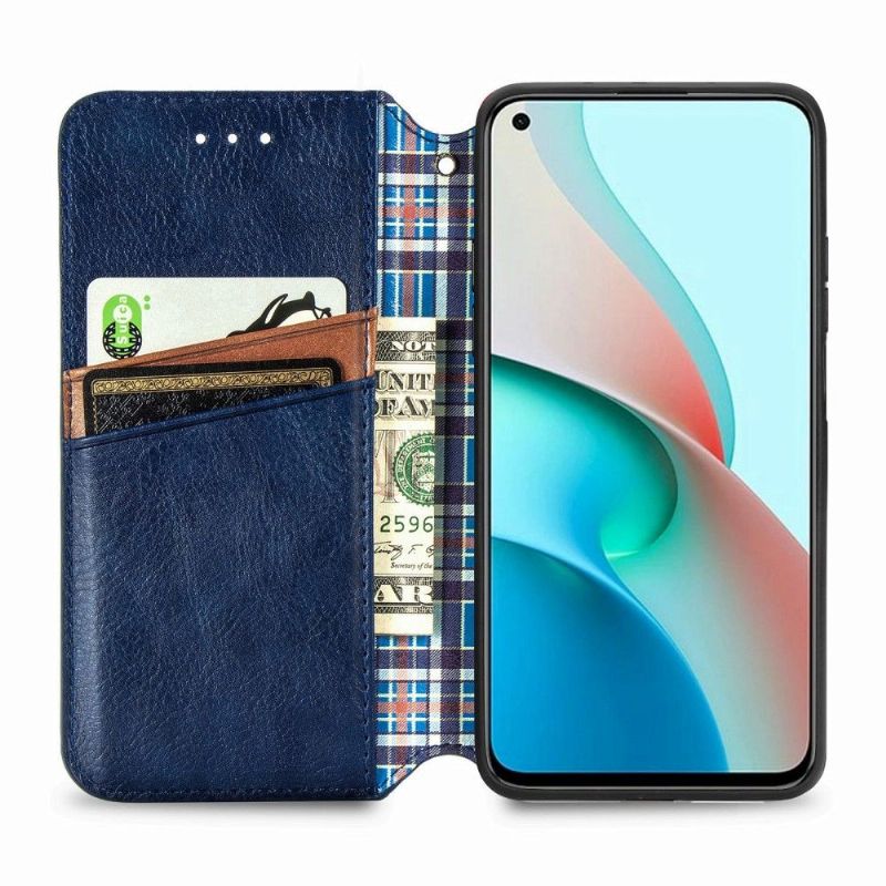 Folio Deksel Til Xiaomi Redmi Note 9T Kub Design Kortholder