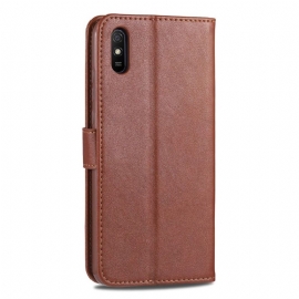 Lærdeksel Til Xiaomi Redmi 9A Azns Retro Leather Effect