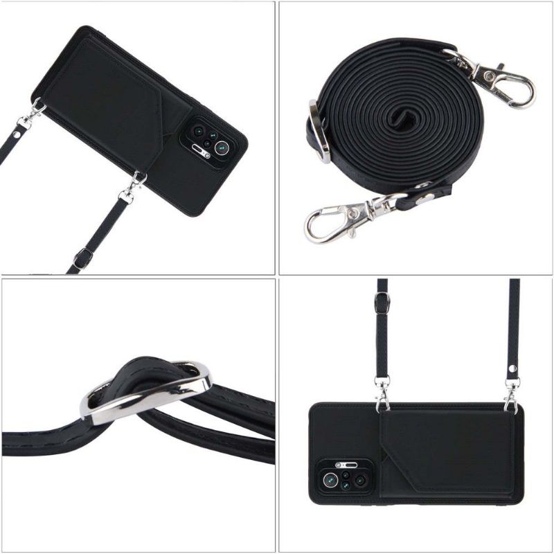 Deksel Til Xiaomi Redmi Note 10 Pro Anti-fall Aude Multi-compartment Lanyard