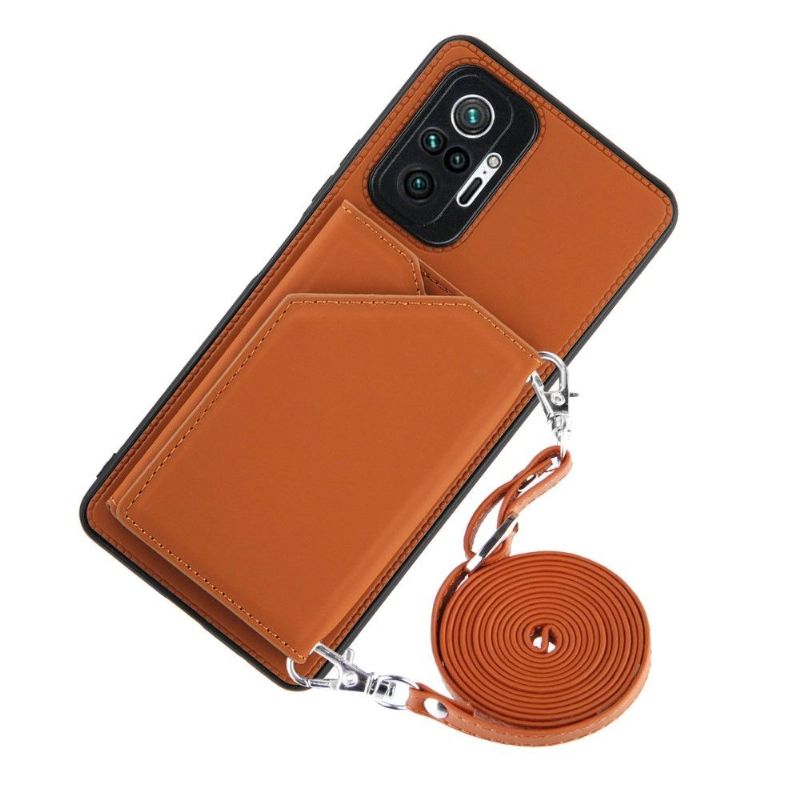 Deksel Til Xiaomi Redmi Note 10 Pro Anti-fall Aude Multi-compartment Lanyard