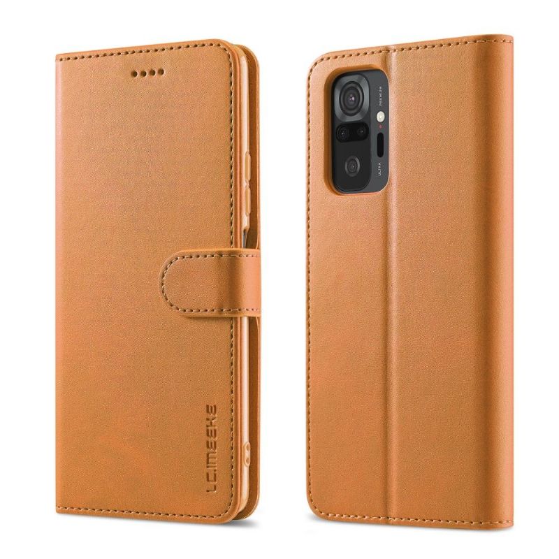 Etui Til Xiaomi Redmi Note 10 Pro Folio Deksel Skinneffekt Lc.imeeke