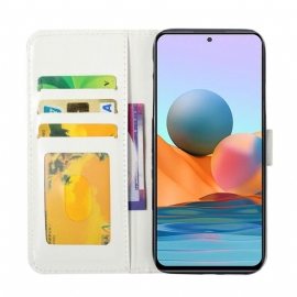 Folio Deksel Til Xiaomi Redmi Note 10 Pro Fargede Sommerfugler