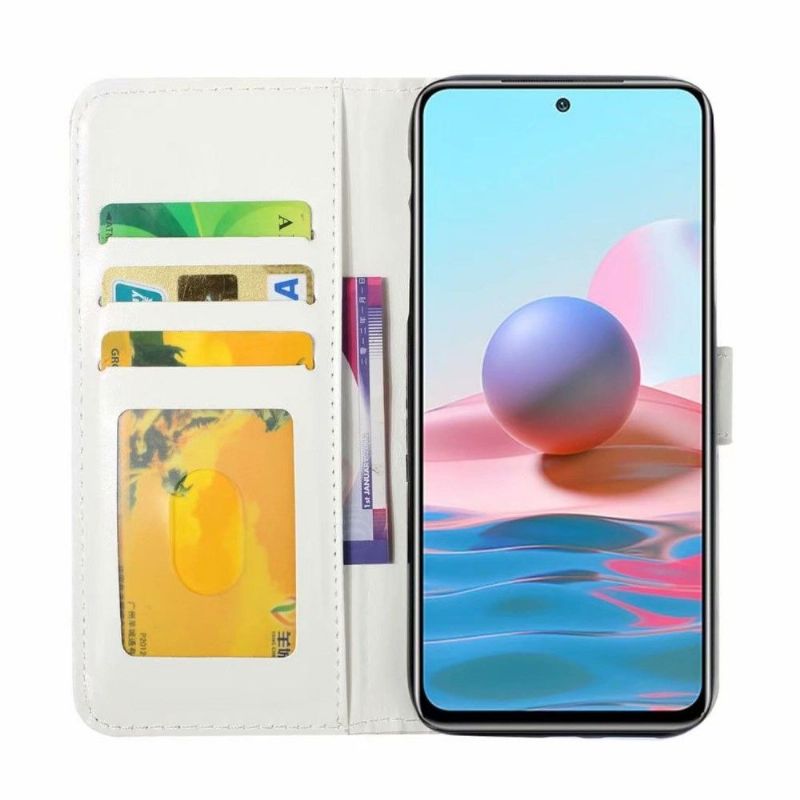 Folio Deksel Til Xiaomi Redmi Note 10 Pro Gylden Sommerfugl