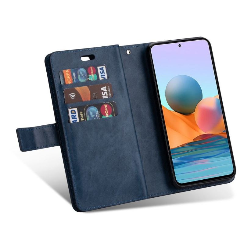 Folio Deksel Til Xiaomi Redmi Note 10 Pro Lommebok Med Kjede Kunstskinn