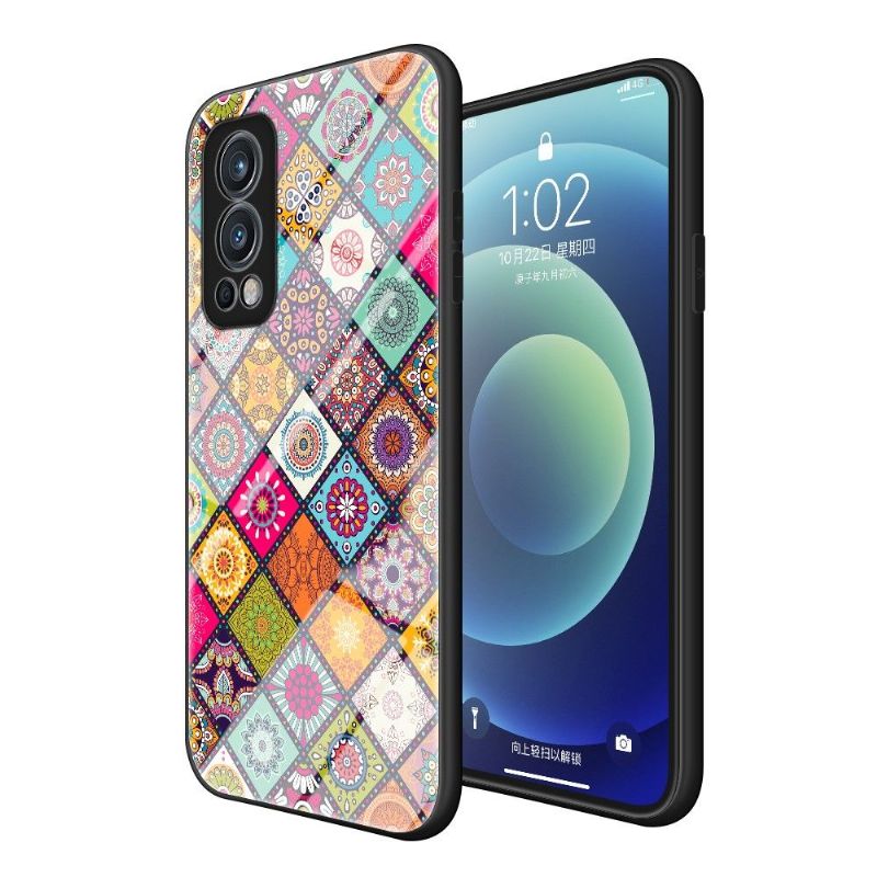 Deksel Til OnePlus Nord 2 5G Mandala Kaleidoskop Med Stativ