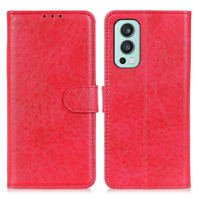 Folio Deksel Til OnePlus Nord 2 5G Hind Protect Leather Effect