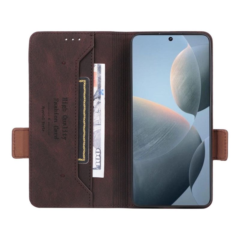 Lærdeksel Folio Deksel Poco X6 Pro 5g Mobildeksel Retro Design